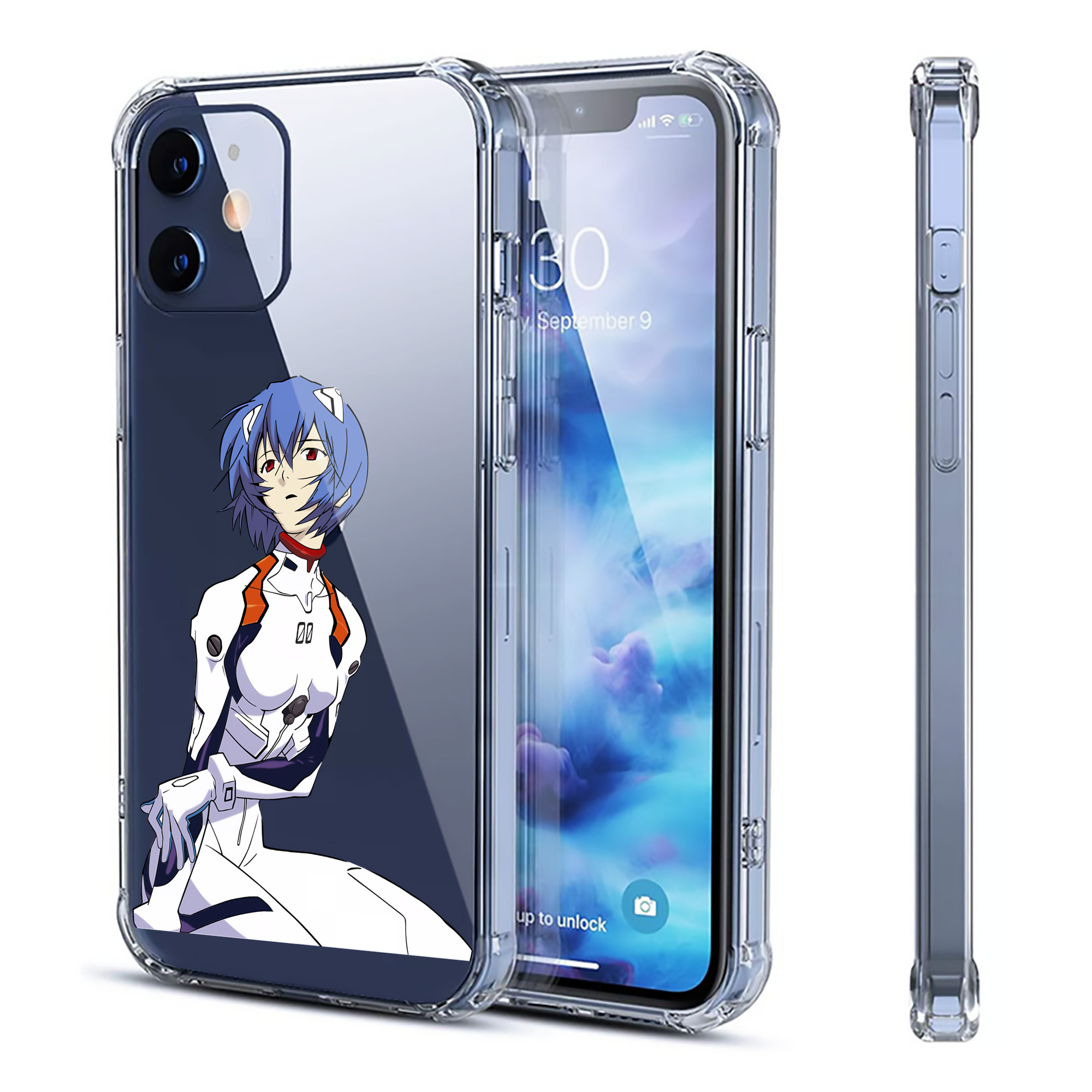 （画像用） EVA 新世紀エヴァンゲリオン 【iPhone 12シリーズ対応】透明スマホケース（クリアソフトケース）